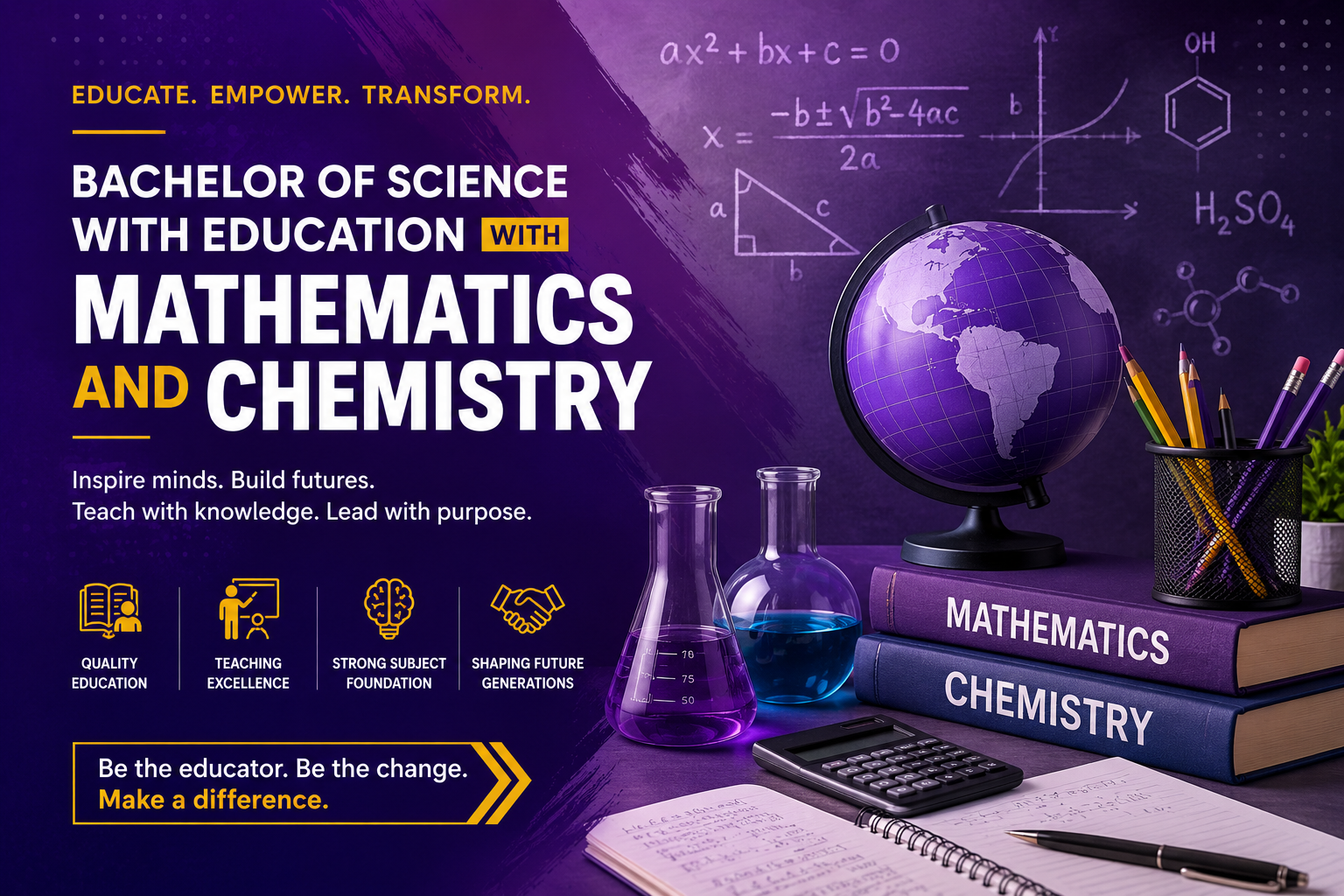 Bachelor of Science with Education With Mathematics and Chemistry
