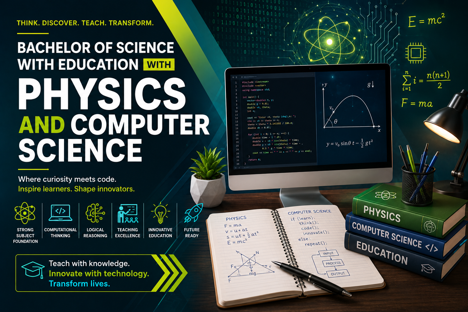 Bachelor of Science with Education With Physics and Computer Science